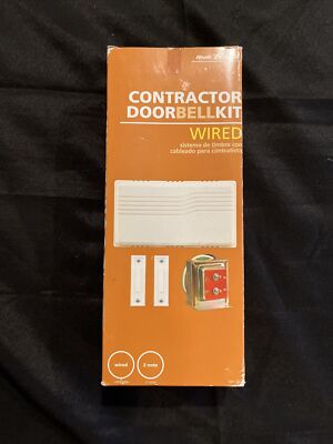 Heath/Zenith Contractor Doorbell Kit Wired DW-102 *No Plastic Cover*Two Bells*