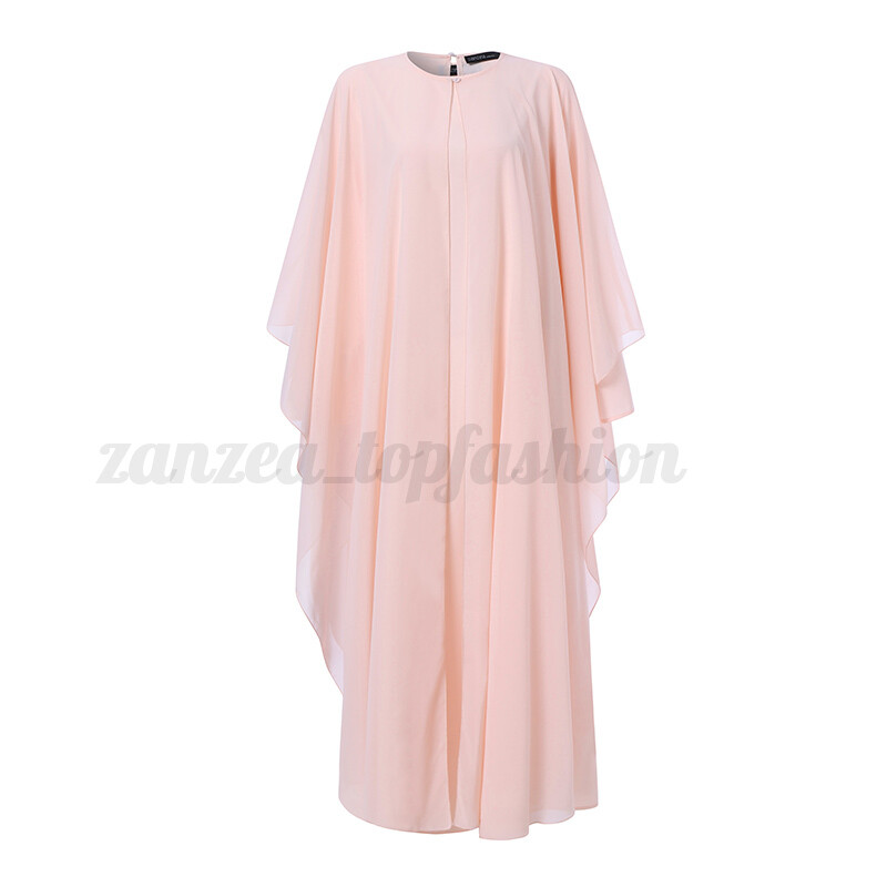 Womens Muslim Islamic Abaya Batwing Robe Party Gown Elegent Long Maxi ...