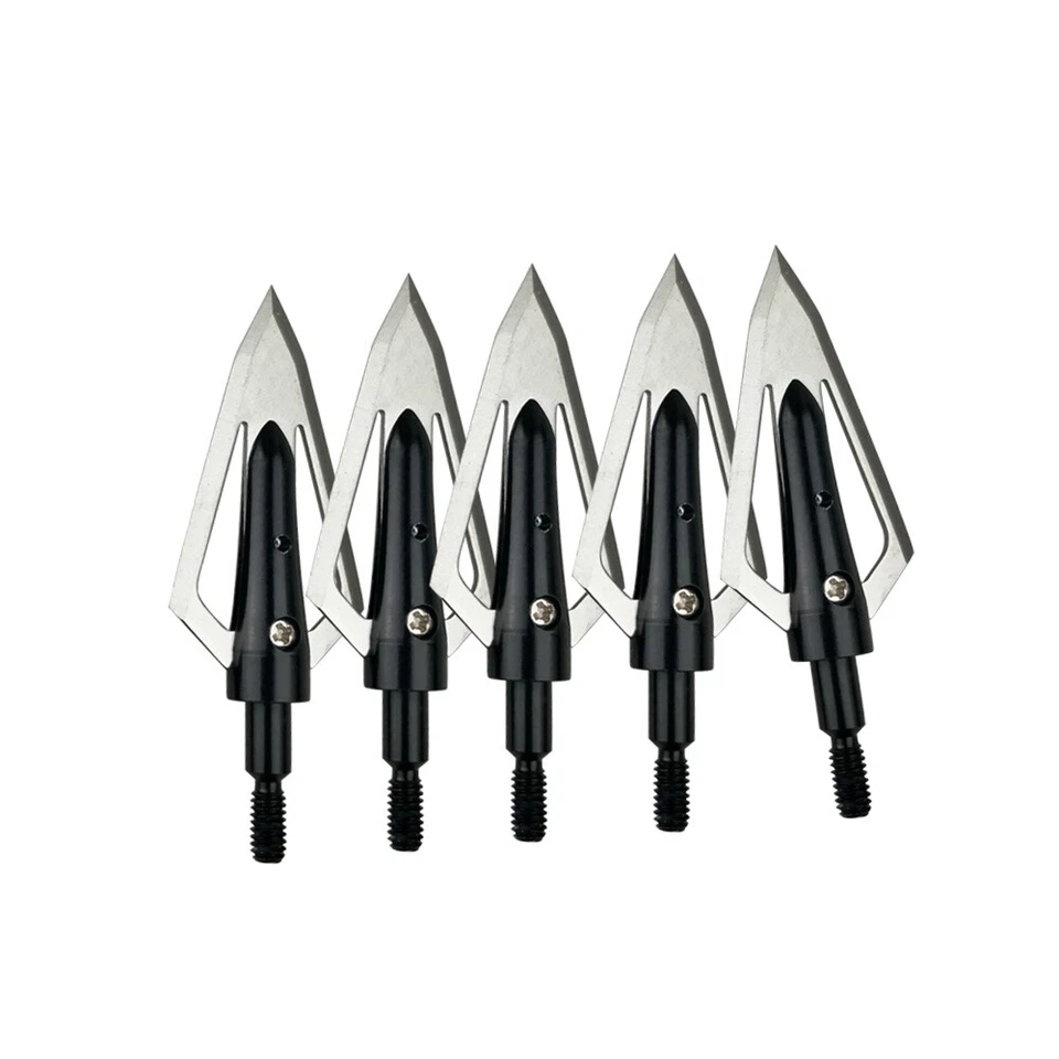 12 X 100gr Archery Arrowhead Broadheads Black Box Bow Hunting Shooting Target - Image 4 of 4