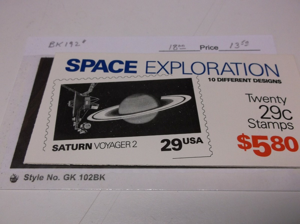 US #BK192 Mint Booklet of Stamps Space Exploration 20 Stamps | eBay