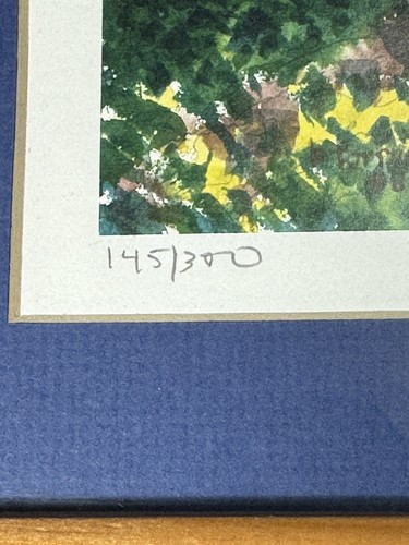 Art Signed, Number 145/300, Dated ‘98 Frame Watercolor OR Yaquina Head Lighthous - Picture 3 of 9