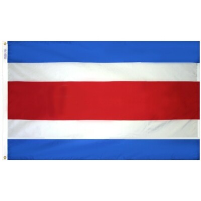 Costa Rica Civil Flag 3x5 Annin 191952 NYL-GLO High Quality Made in USA Priority