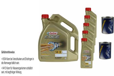 10L Motoröl Castrol EDGE Titanium FST 5W-30 LL 2xMotor Flush