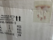 NEW EXTRACOZY FLYING UNICORN CHANDELIER CEILING NURSERY LIGHT PINK STARS PRETTY