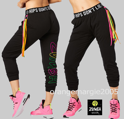 ZUMBA Harem Hip Hop DANCE PANTS Capri Party Tassel SWOON Hips Don't Lie L,XL,XXL