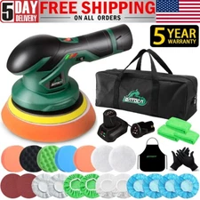 BATOCA Cordless Car Polisher Buffer Sander 12V Battery Polishing Machine Kit 6"