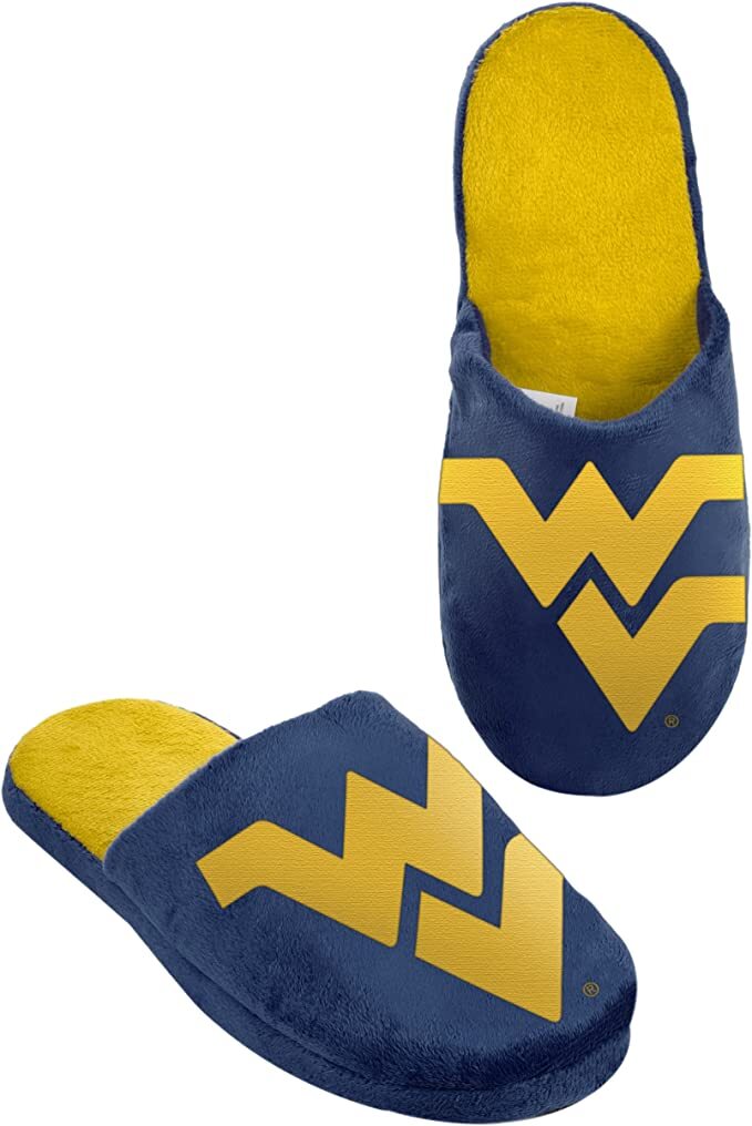 West Virginia Mountaineers NCAA Big Logo Slide Men's Slippers w