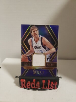 2014-15 Select Swatches Materials Purple #42 Dirk Nowitzki 88/99 Mavericks HOF 
