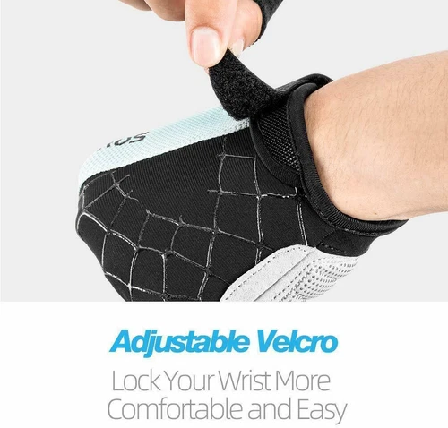 Fahrrad Halbfinger Handschuhe Stoßfest GEL Pad MTB Rennrad Bike Kurzhandschuhe - Bild 4 von 13