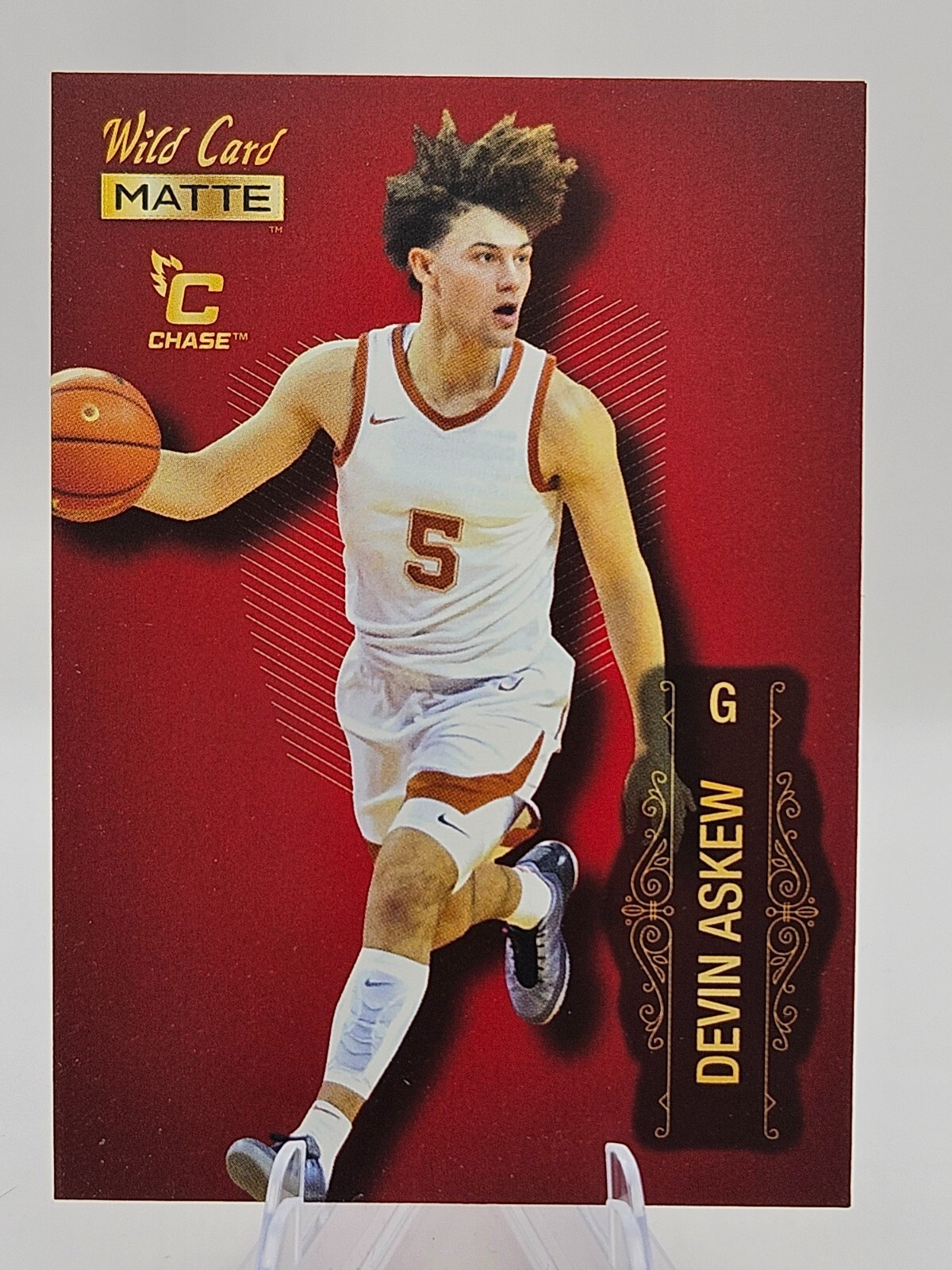 2021-22 Wild Card Red Matte Chase Devin Askew MB-20