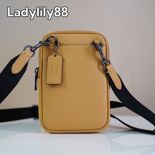 Neu mit Etikett Coach CU543 Coach X Observed By Us Aden Umhängetasche genarbtes Leder 250 $ - Bild 4 von 16