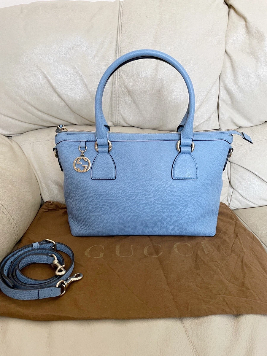 Gucci Leather Exterior Blue Bags & Handbags for Women for sale