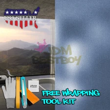 *36"x48" Light Blue Frosted Film Glass Bathroom Window Security Privacy Sticker