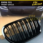 2009-15 For BMW 7-Series F01 F02 730d 740i 750i M Look Shiny Black Front Grille