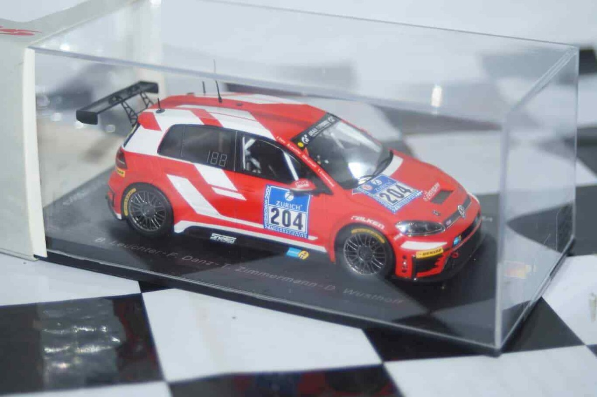 自動車 VolkswagenGolf GTI TCRTest Car 2016 1/43 Diecast model cars Volkswagen Golf 1/43 Spark GTI TCR 2016