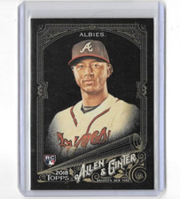 2018 Topps Allen & Ginter X BLACK OZZIE ALBIES RC Parallel SP Braves