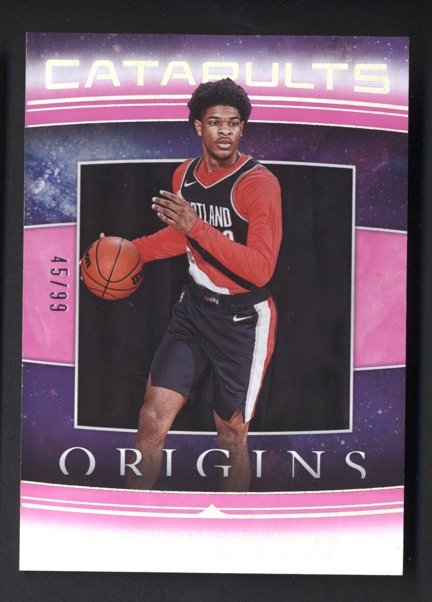 2023-24 Panini Origins SCOOT HENDERSON Catapults Pink /99 Rookie Card #4 RC