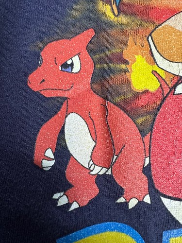 VTG 90’s Pokémon "GOTTA CATCH 'EM ALL!" Charizard youth Small 7 Navy - Picture 11 of 19