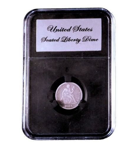 3 Pak Ursae Minoris Elite Black Cert-Style Coin Holder for Seated / Barber Dime - Picture 5 of 6