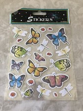 Nicole Butterfly Lady Bug Dragonfly Stickers New in Package