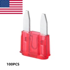 100 Pack 10A Mini Blade Style Fuses APM/ATM 32V Short Circuit Protection Fuse US