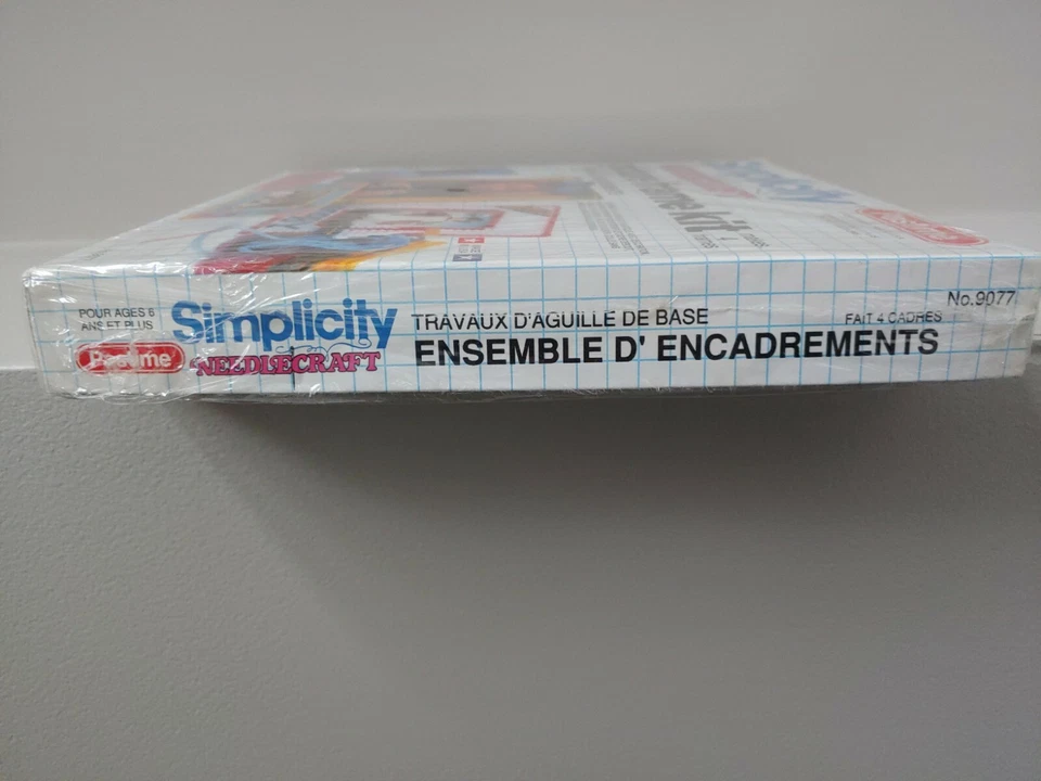 Kit de marco de fotos vintage Simplicity Pastime Needlecraft NUEVO SELLADO Foto 4 de 4