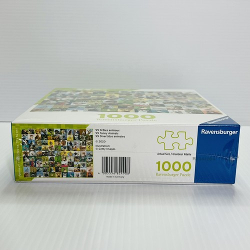 RAVENSBURGER 99 Funny Animals 1000 Pc Pieces Jigsaw Puzzle Game 27x20 Inches - Picture 5 of 7