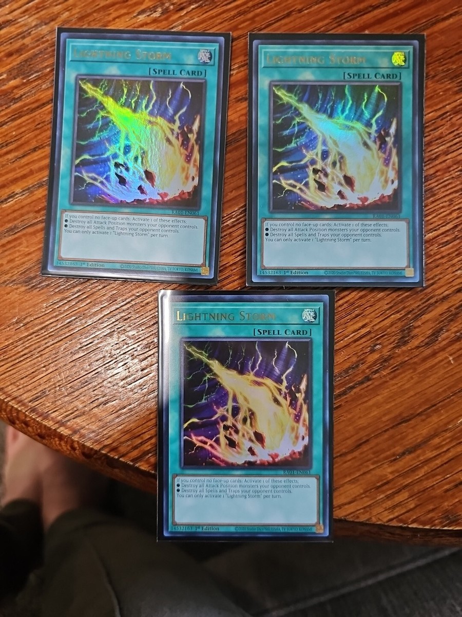 3x Lightning Storm | RA01-EN061 | Secret Rares | 1st Edition