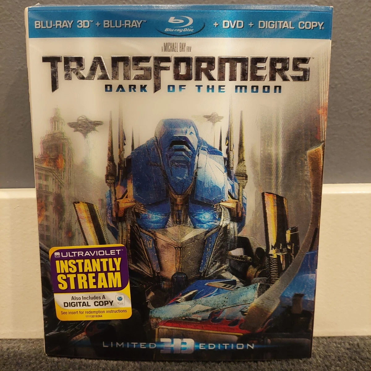 Transformers dark of the on sale moon 3d blu ray