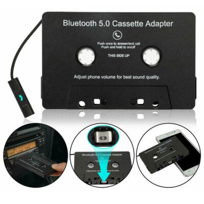 Bluetooth Car Cassette Adapter Wireless Audio for iPhone