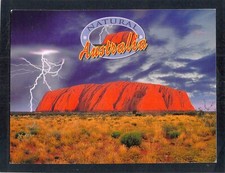 F4001 Australia NT Ayers Rock Uluru Lightning postcard