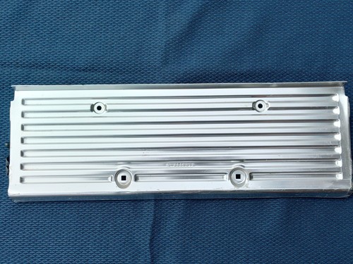 NOS GM # 3779542 1961 Chevrolet Station Wagon Rear Bumper Center Trim Panel - Picture 6 of 8