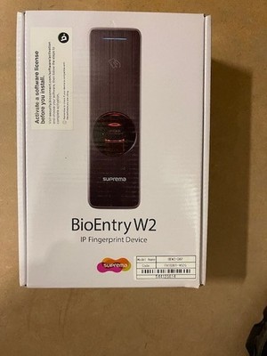 NEW Suprema W2 BEW2-OAP Biometric RFID Access Control Reader PoE