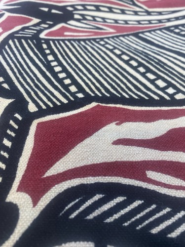 VTG African Batik 100% Cotton Handwoven Double Bedspread/Blanket Made in India - Picture 5 of 6