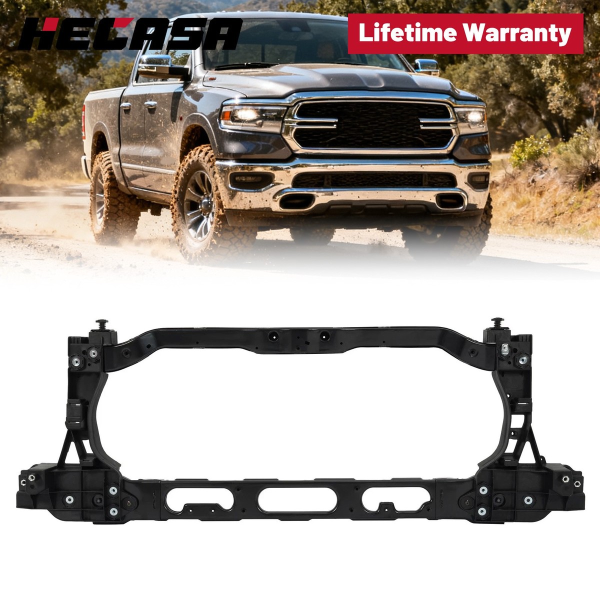 For Dodge Ram 1500 2019-2025 Front Radiator Core Support