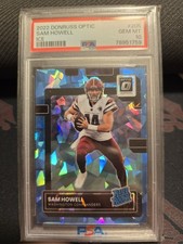2022 Donruss Optic Sam Howell Ice Rated Rookie RC #14/15 JERSEY MATCH