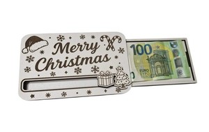 Houten Kerstgeldhouder – Origineel Geld Cadeau voor Kerstmis