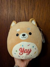 Squishmallow Angie the Shiba Inu YAY Dog 10" Collectable Stuffed Plush NWT