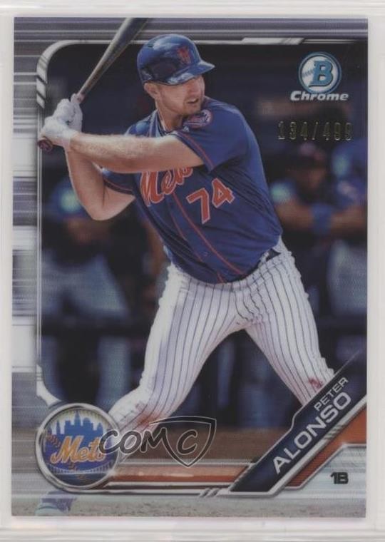 2019 Bowman Chrome Prospects Refractor 134/499 Pete Alonso Peter Rookie RC o7m