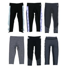 Victoria's Secret Pink Leggings Cropped Athletic Bottoms Logo New Vs Nwt Xs S L