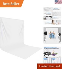 10x20 ft White Seamless Photo Backdrop - Perfect for Professional Photography
