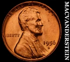 1956-D Lincoln Wheat Cent - Red Choice Gem Brilliant Unc  No Reserve  #G8702