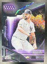 Carlos Rodon 2026 Topps Chrome Black Baseball Purple Mini-Diamond Refractor /75