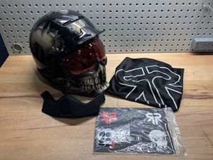 Mint RUROC RG1-DX Custom Graphic Helmet w/ Goggles, bag, etc. Size YL/S
