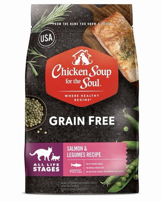 #ad Chicken Soup for the Soul Grain Free Salmon amp; Legumes Dry Cat Food 4LBS $17.00