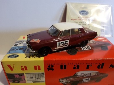 1/43 Rover 2000 P6 1965 Monte Carlo Rally, Roger Clark.  LTD ED.  VANGUARDS`