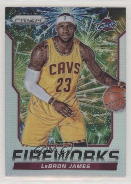 2014-15 Panini Prizm Fireworks Prizm LeBron James #4 k7n