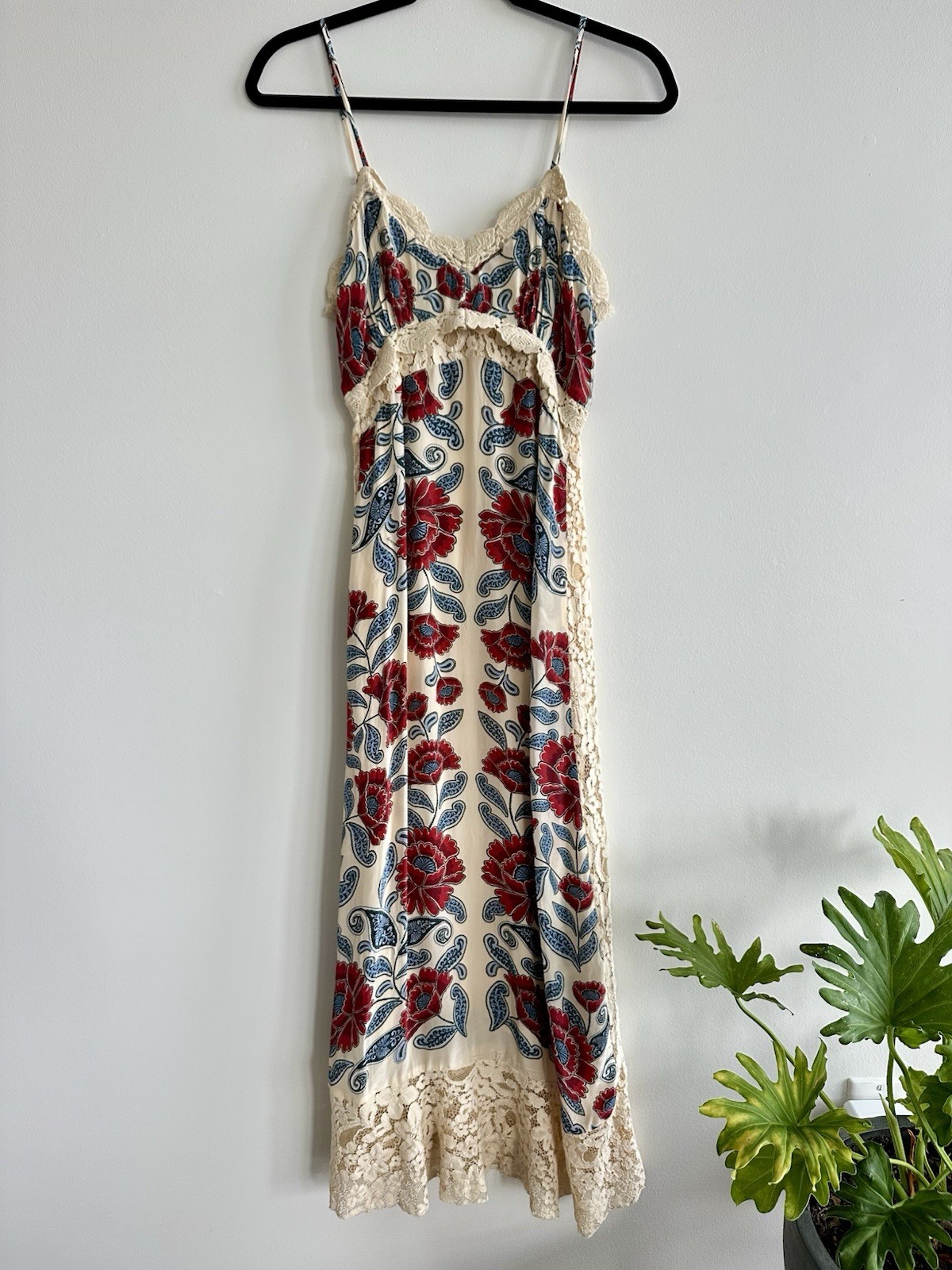 Farm Rio Sand Francesca Midi Dress Size S