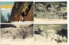 4 Postcards Various Views of Chamonix Mont-Blanc Switzerland Alps France Italy