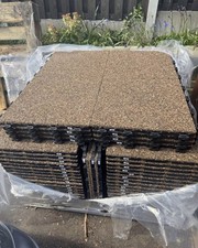 Full Pallet of 92x Addagrip Click-Tile Resin Bound Paving Slabs 500x500 - Brown